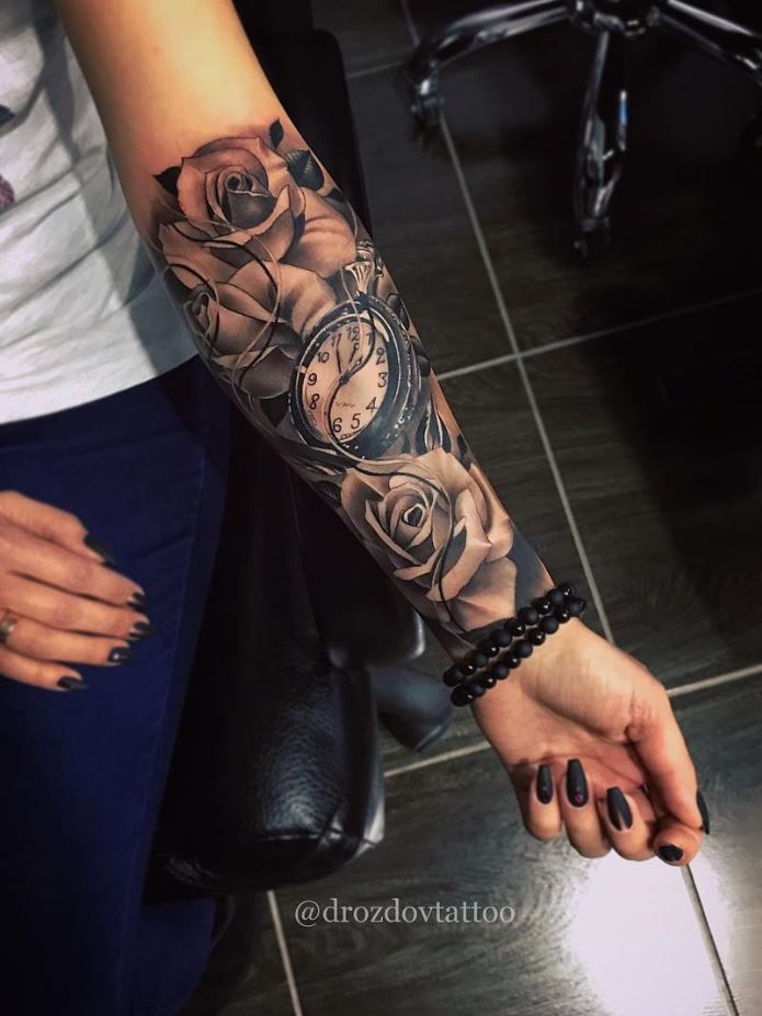 Half Sleeve Tattoo Ideas For Females Forearm Riccda