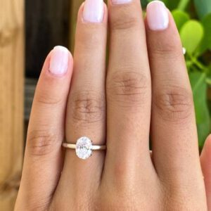 1 Carat Oval Engagement Ring