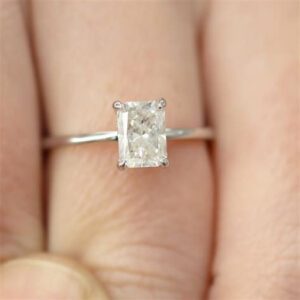 Elongated Radiant Cut Engagement Rings