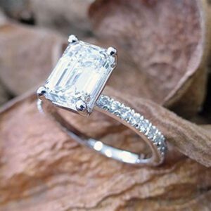 emerald cut engagement rings 2 carat