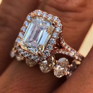 Emerald Cut Engagement Rings Gold