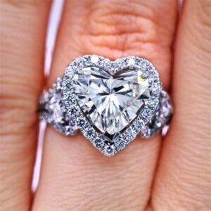 Heart Shaped Diamond Engagement Ring