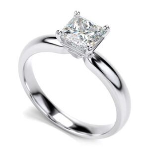 Princess Cut Solitaire Engagement Rings