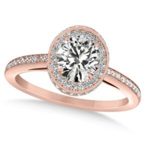 Rose Gold Moissanite Engagement Rings