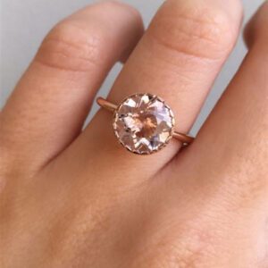 Rose Gold Morganite Engagement Rings