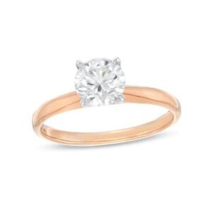 Rose Gold Solitaire Engagement Ring