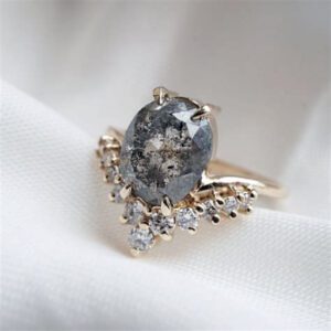 Salt and Pepper Engagement Rings