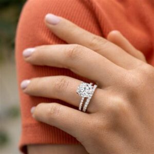 White Gold Engagement Ring for Women