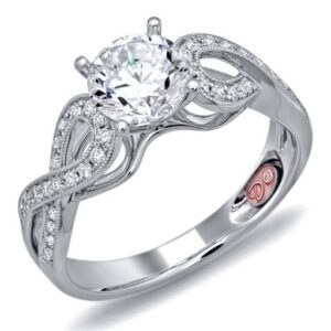 White Gold Unique Engagement Rings