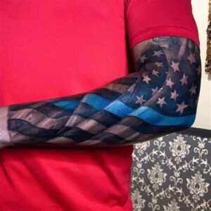 American Flag Tattoo Ideas Half Sleeve Men