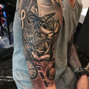 Black and Grey Tattoo Sleeve Ideas