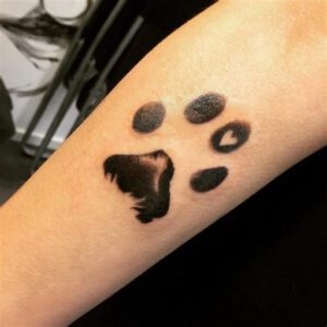 Dog Paw Tattoo Ideas for Ladies