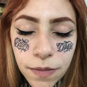 Face Tattoos Under Eye Tattoo Ideas