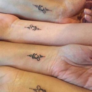 Family of 4 Tattoo Ideas with Meaning