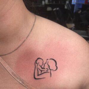 First Child Tattoo Ideas for Mom