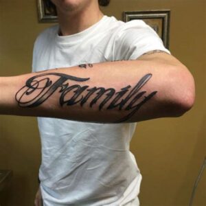 Forearm Tattoo Family Tattoo Ideas for Men