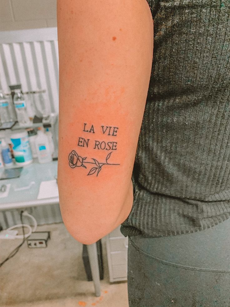 La Vie En Rose Tattoo Ideas Riccda