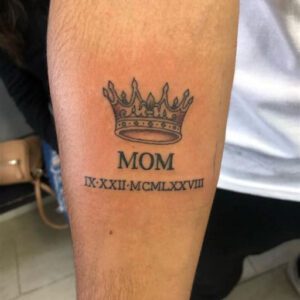 Mom Name Tattoo Ideas for Men