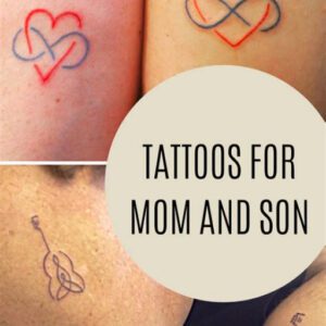 Mother and 2 Sons Matching Tattoo Ideas