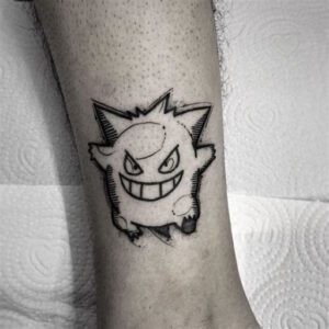 Pokemon Tattoo Ideas Black and White