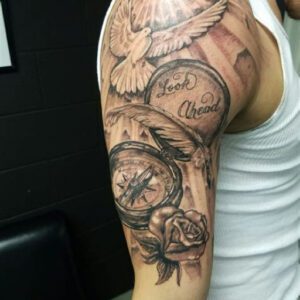 Shoulder Half Sleeve Tattoo Ideas for Men