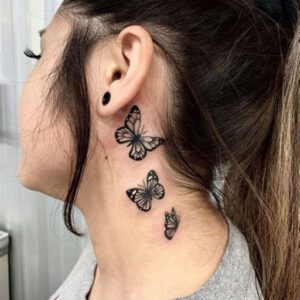 Side Neck Tattoo Ideas for Females