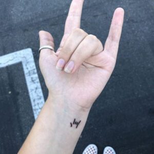 Sign Language I Love You Tattoo Ideas