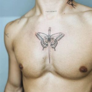 Simple Chest Tattoo Ideas for Men