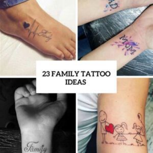 Simple Family Tattoo Ideas for Females