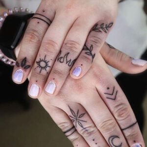 Simple Finger Tattoo Ideas for Females