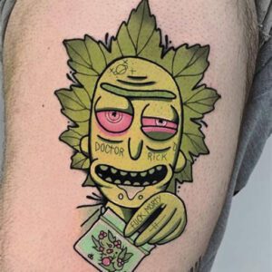 Simple Rick and Morty Tattoo Ideas