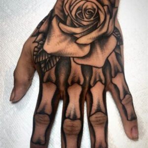 Skull Hand Tattoo Ideas for Men