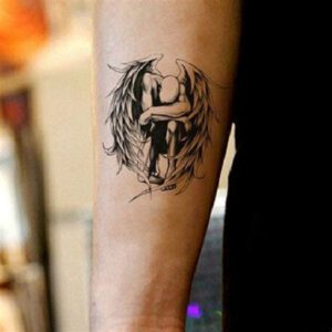 Small Angel Tattoo Ideas for Guys