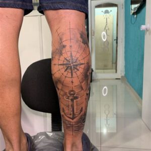 Small Calf Tattoo Ideas for Men