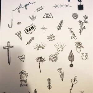 Small Easy Stick and Poke Tattoo Ideas