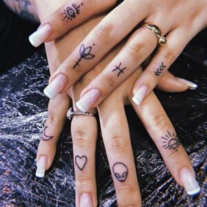 Small Finger Tattoo Ideas for Females