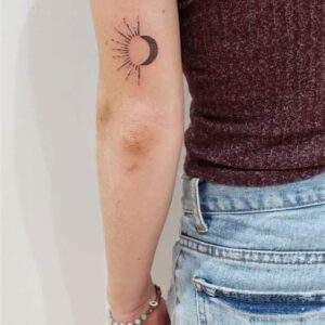 Small Moon and Sun Tattoo Ideas