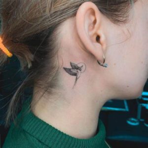 Small Neck Tattoo Ideas for Women