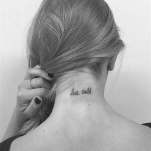 Small Tattoo Ideas Back of Neck