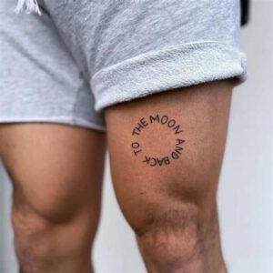 Small Thigh Tattoo Ideas for Guys