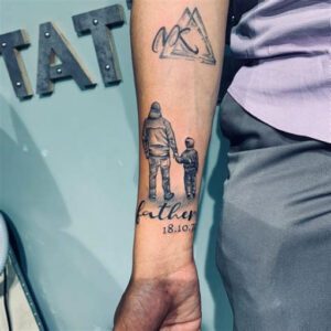 Sons Name Tattoo Ideas for Dad