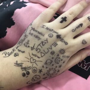 Stick and Poke Hand Tattoo Ideas