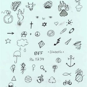 Stick and Poke Tattoo Ideas Small