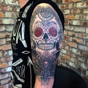 Sugar Skull Tattoo Ideas for Men