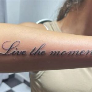 Symbol Live in the Moment Tattoo Ideas