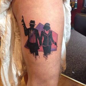 Tattoo Ideas: Bonnie and Clyde Tattoos