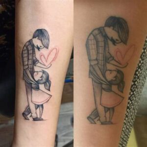 Tattoo Ideas for Dad with 2 Daughters