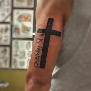 Tattoo Ideas for Men Arm Cross