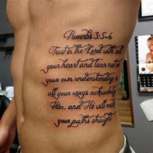 Tattoo Ideas for Men Bible Verse