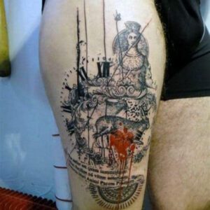 Tattoo Ideas for Men on Thigh